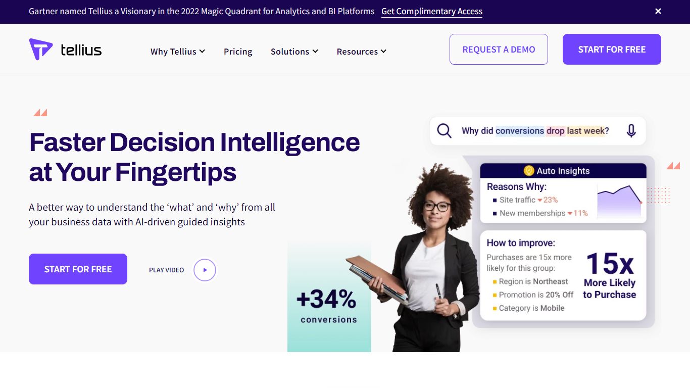 AI-Driven Augmented Analytics & Decision Intelligence | Tellius
